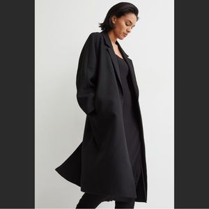 NEW H&M Conscious Relaxed Fit Wool Style Coat